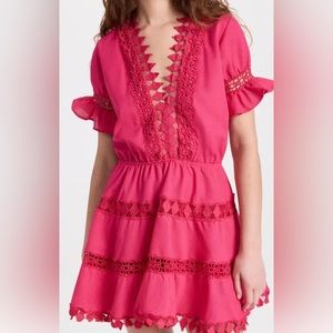 Resort Wear Peixoto Hot Pink slip on dress